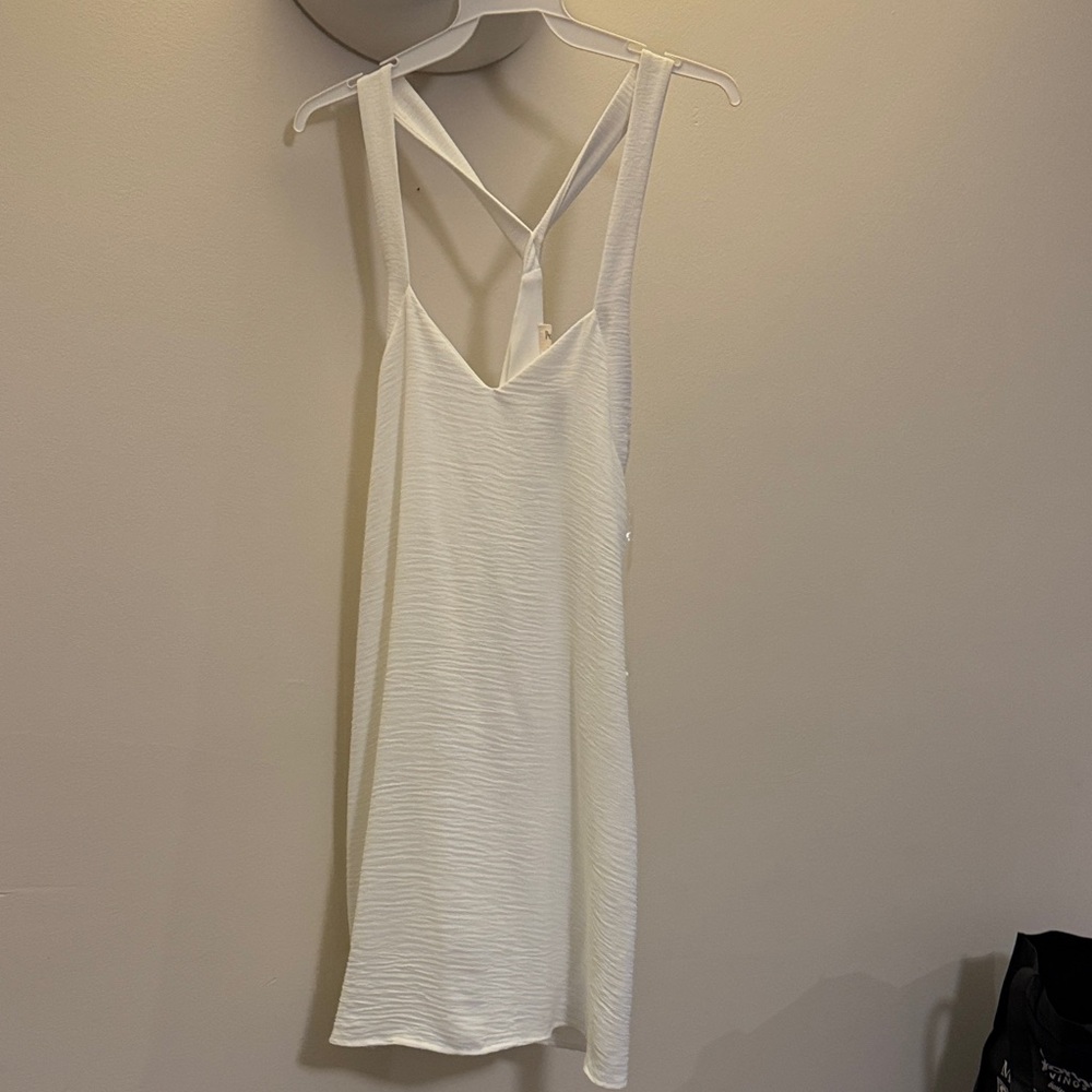 Peach Love California White Mini Dress